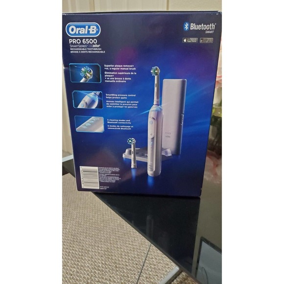 ORAL-B Pro 6500 Smart Series Rechargeable Toothbrush Healthier Gums w/ Bluetooth - Picture 3 of 3
